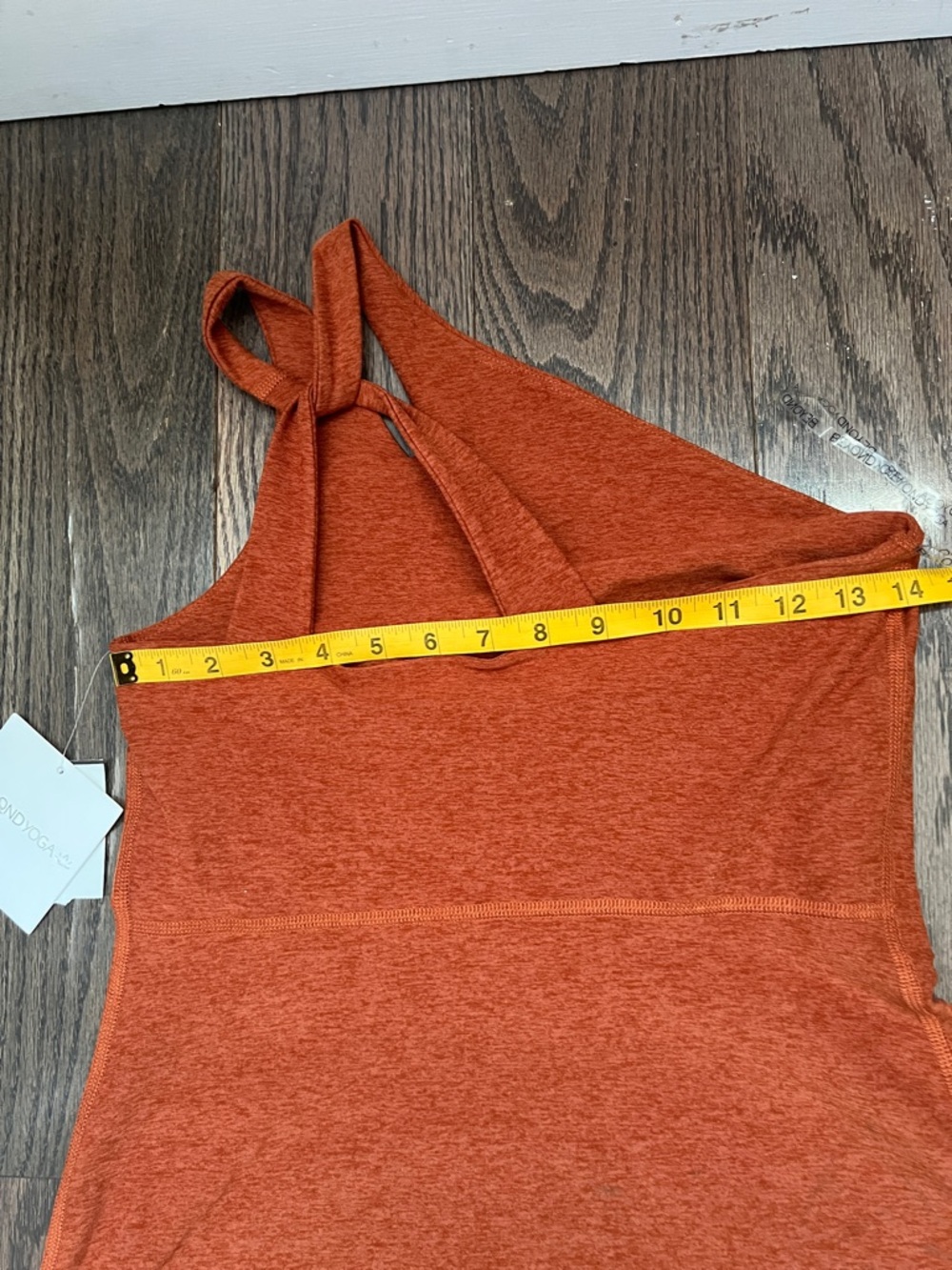 Beyond Yoga Rust One-Shoulder Knit Dress - Picture 6 of 9